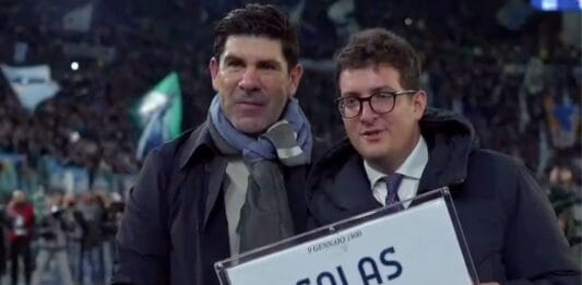 Marcelo Salas fue homenajeado en el Olímpico de Roma en encuentro de Lazio ante Torino por la Serie A
