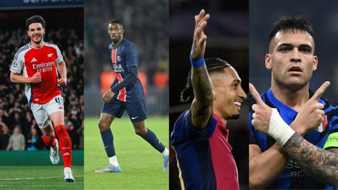 Semana de semifinales de Champions League: Dónde y cuándo ver Arsenal vs PSG e Inter vs Barcelona