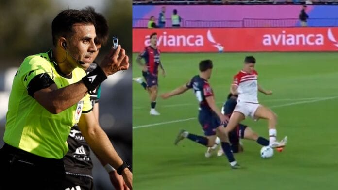 ¿Era penal?: Jugada polémica deja mal visto al chileno Piero Maza en Copa Libertadores